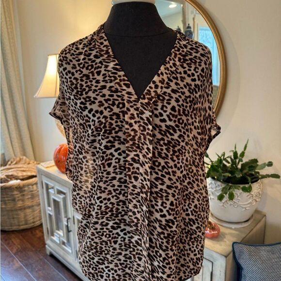 Leopard Print Blouse - Picture 1 of 5